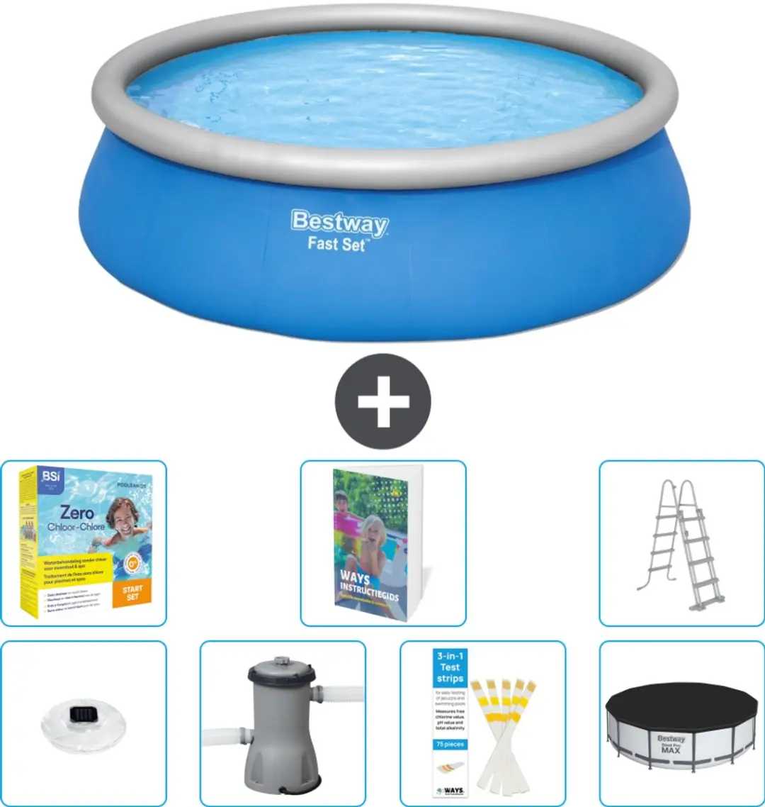 Bestway Fast Set Zwembad 457x122cm