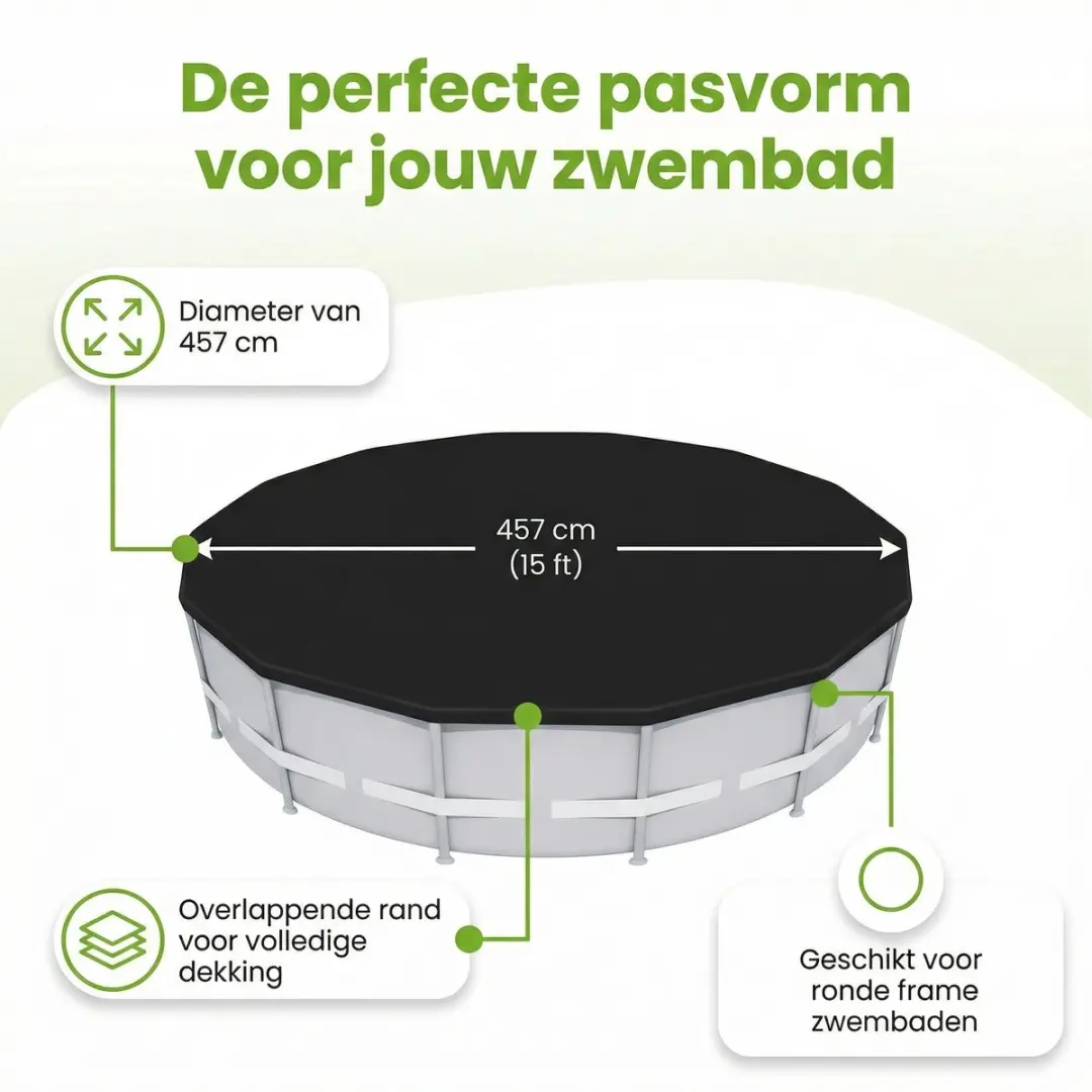 Bestway Fast Set Zwembad 457cm - 7-delig - Grijs