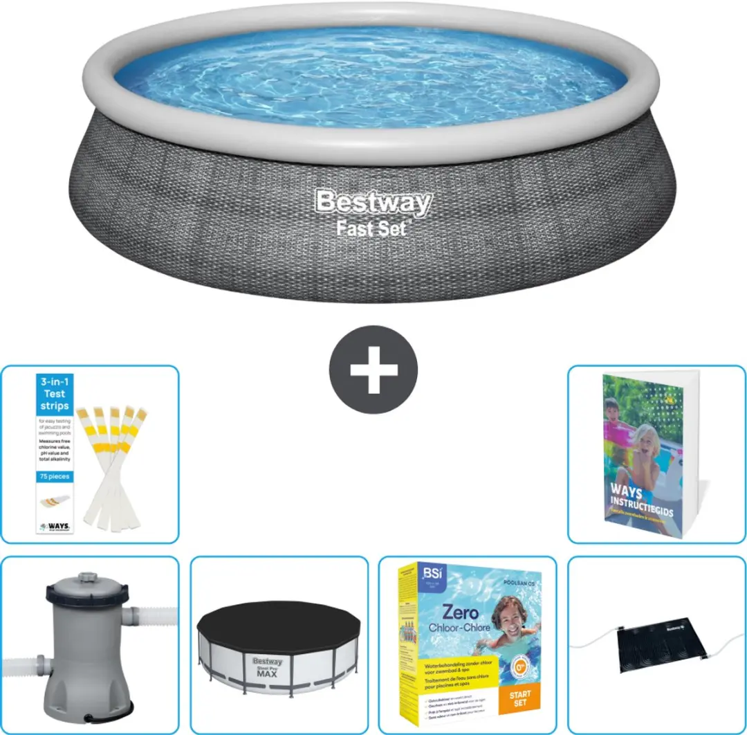 Bestway Rond Zwembad 457cm Fast Set