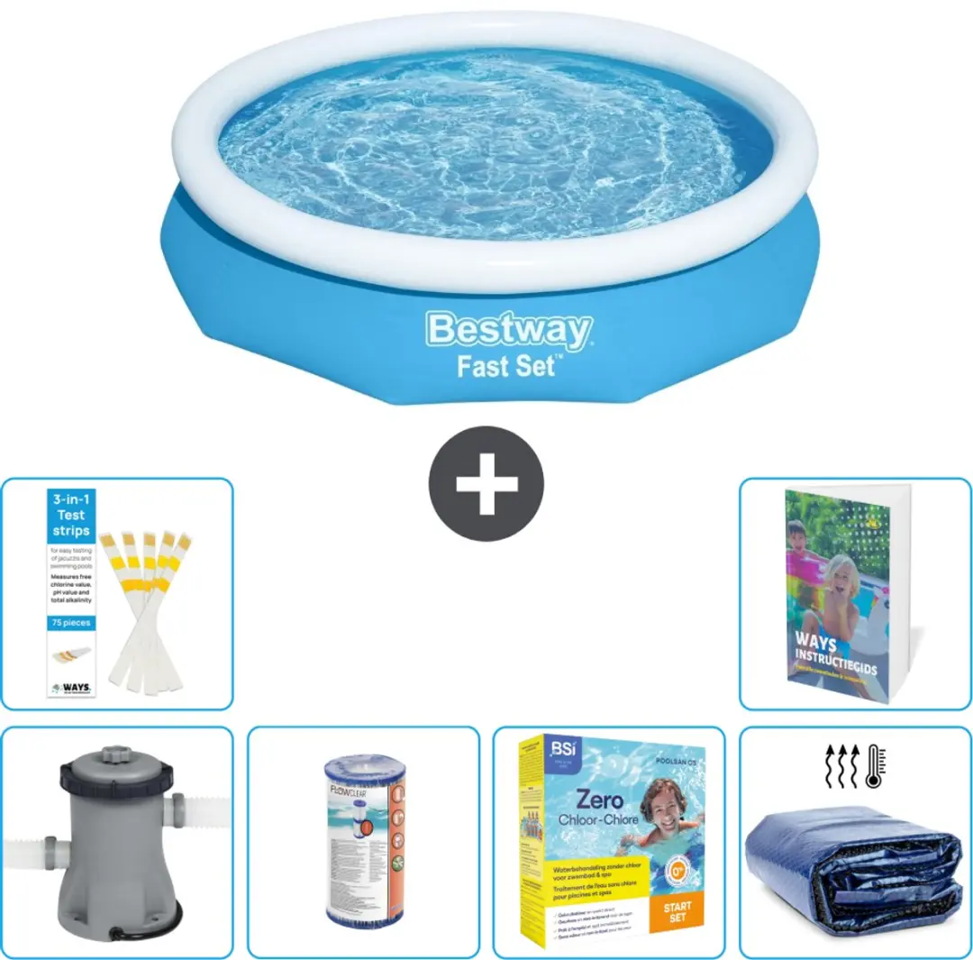 Bestway Fast Set Rond Zwembad 305x66cm