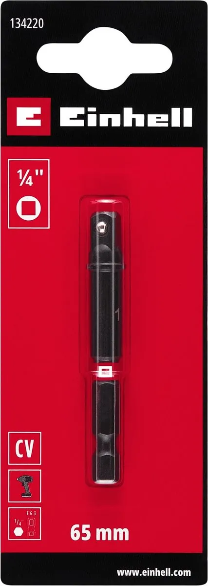 Einhell 1/4 Dopsleuteladapter 65mm - 1 Stuk