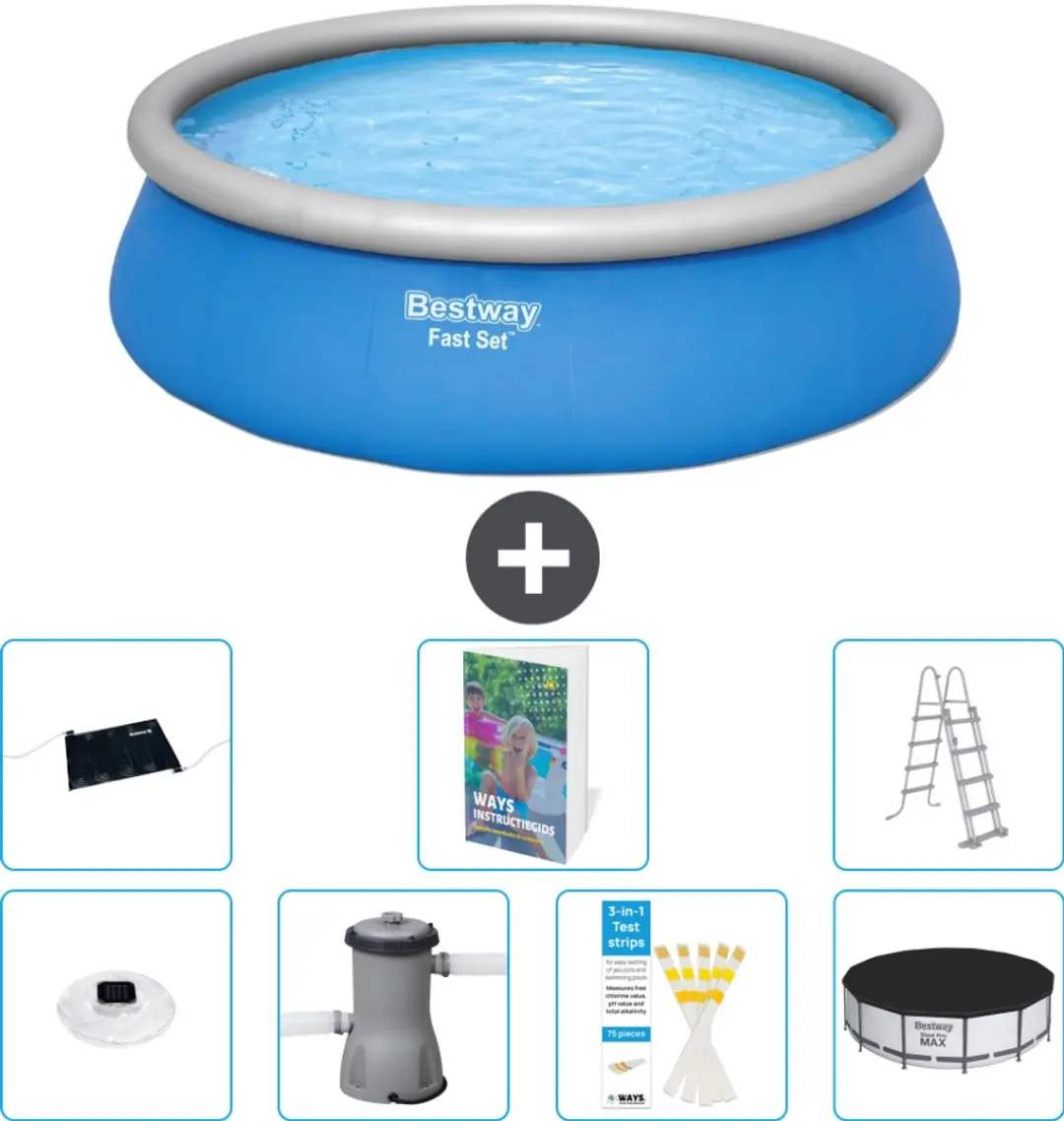 Bestway Fast Set Opblaaszwembad 457x122cm