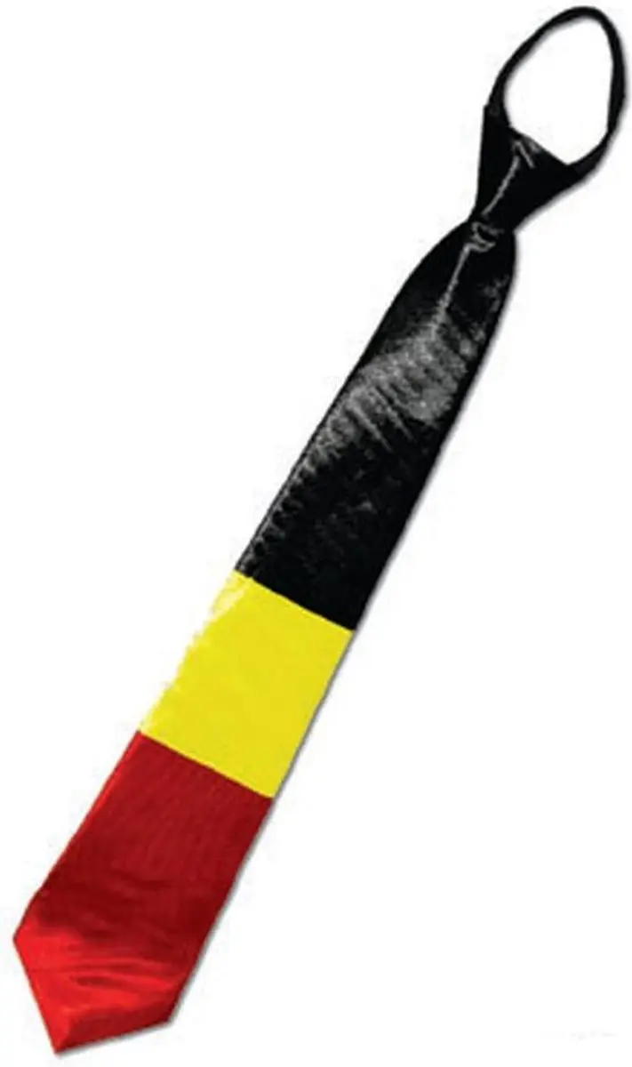 Espa Stropdas België - Rood/Geel/Zwart - afbeelding 2 van 3