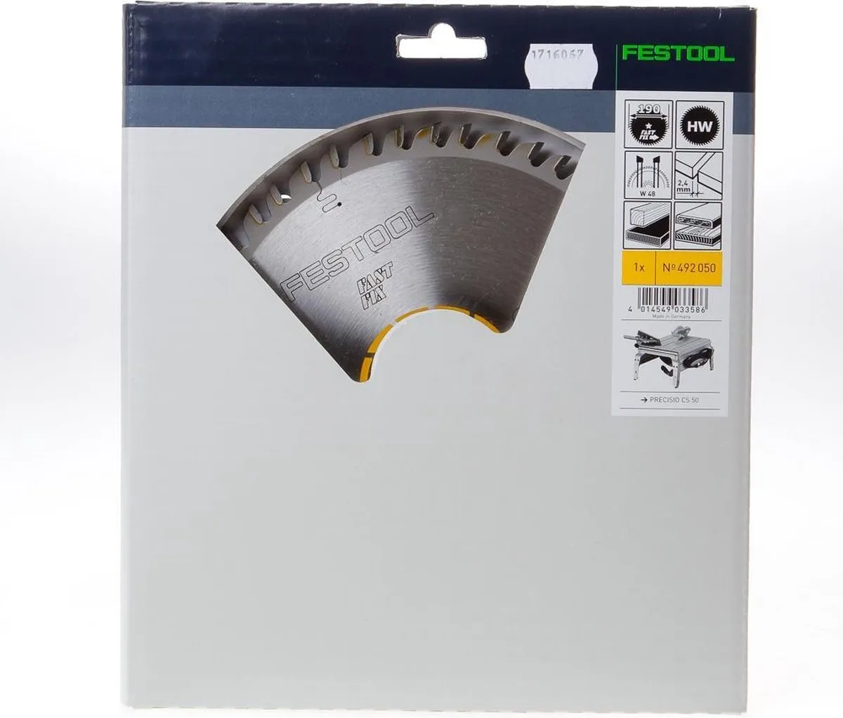 Festool Wood Fine Cut Cirkelzaagblad 492050 - Ø190mm 48T