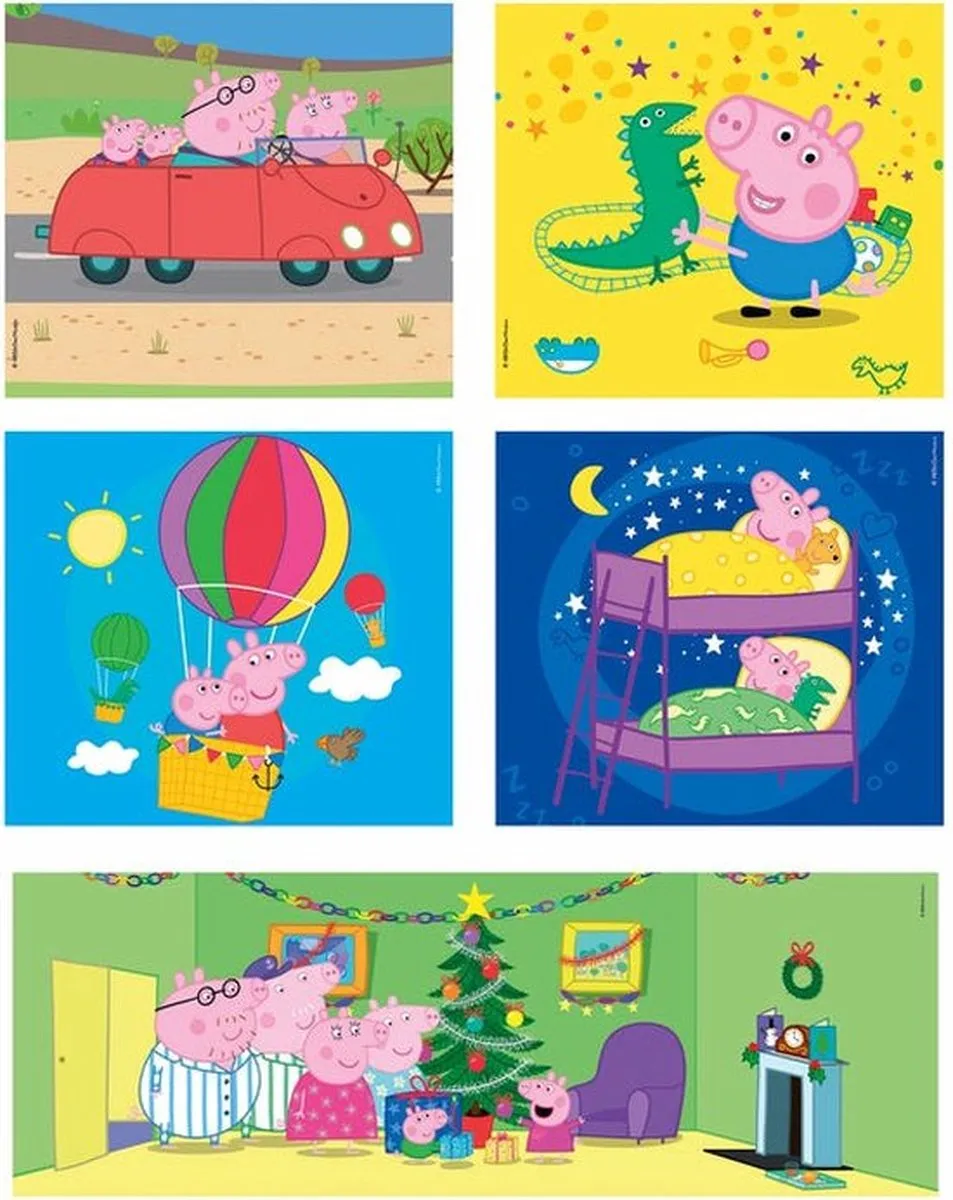 Clementoni Peppa Pig 10-in-1 Puzzel Multicolor - 30 Stukken