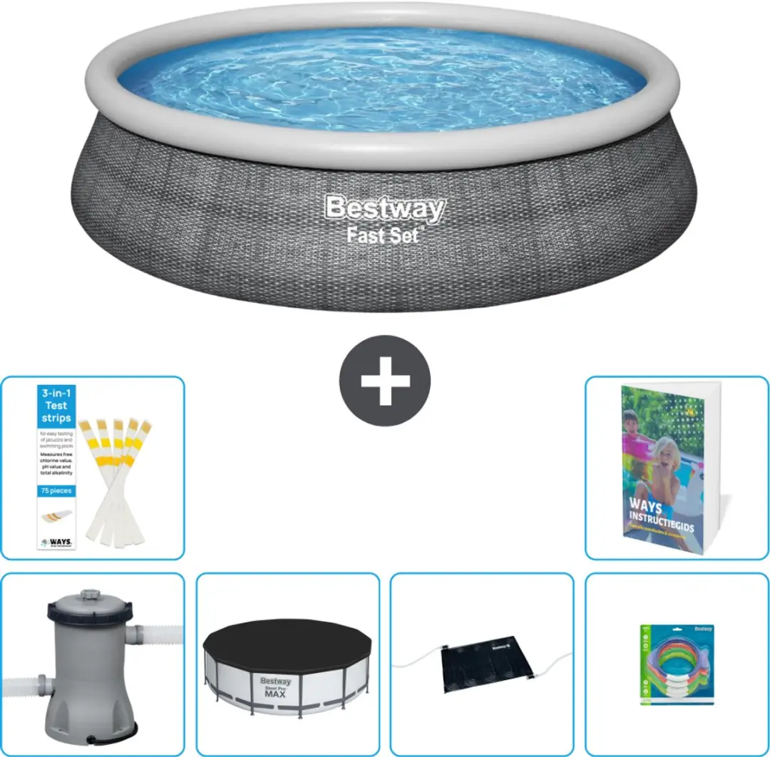 Bestway Rond Zwembad Fast Set 457cm