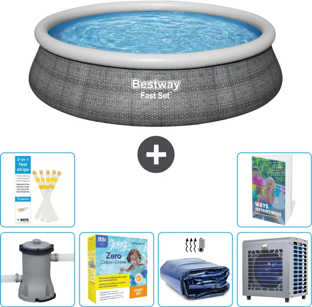 Bestway Rond Zwembad 457cm Fast Set