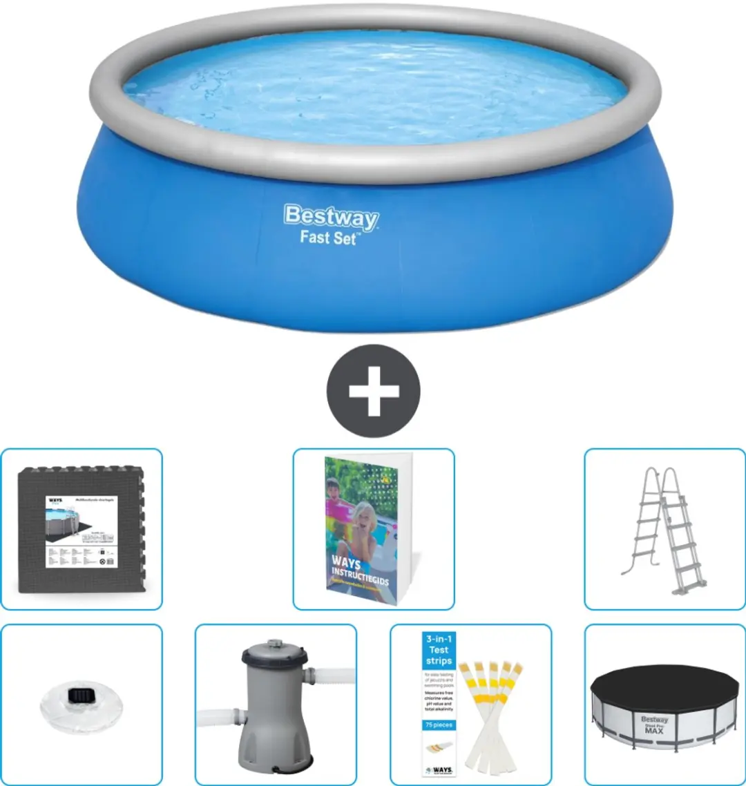 Bestway Fast Set Zwembad 457x122cm