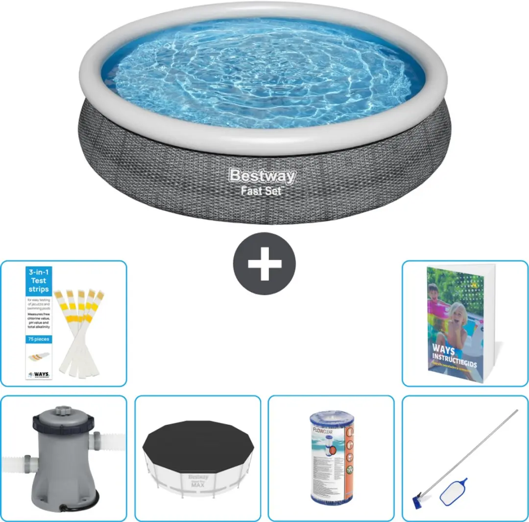 Bestway Rond Zwembad 366cm Fast Set