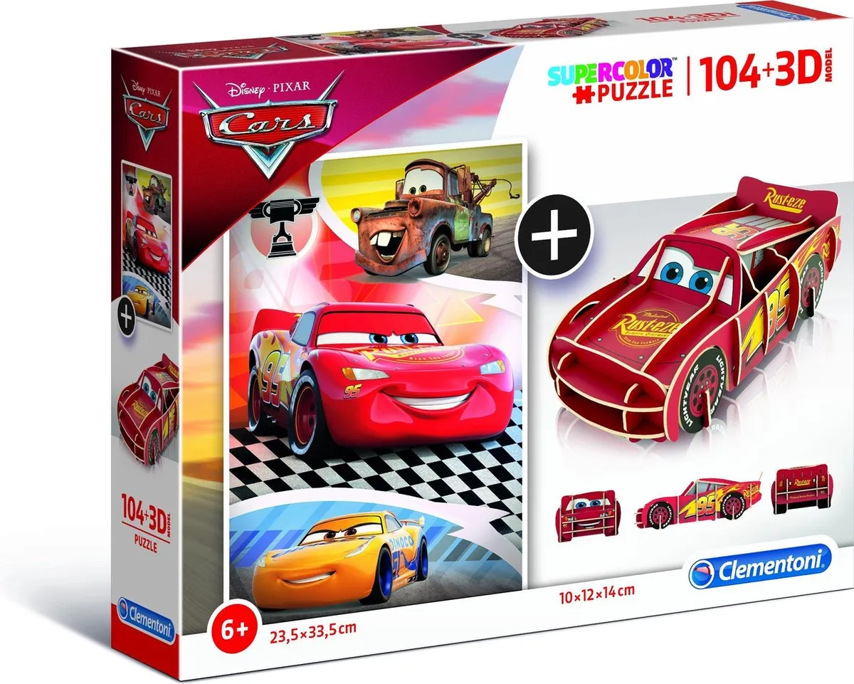 Clementoni Disney Cars Kinderpuzzel 104 Stuks
