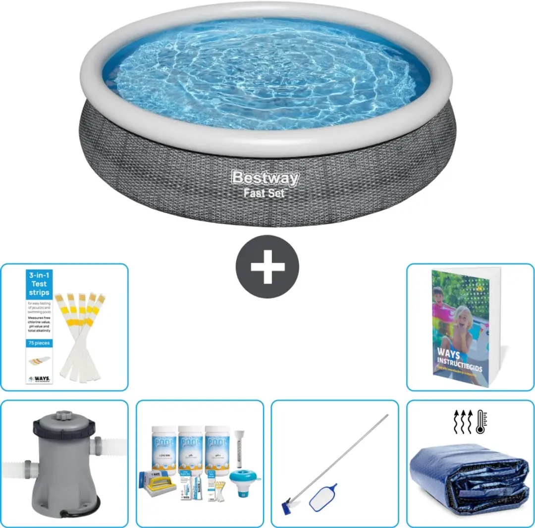 Bestway Rond Zwembad 366cm Fast Set
