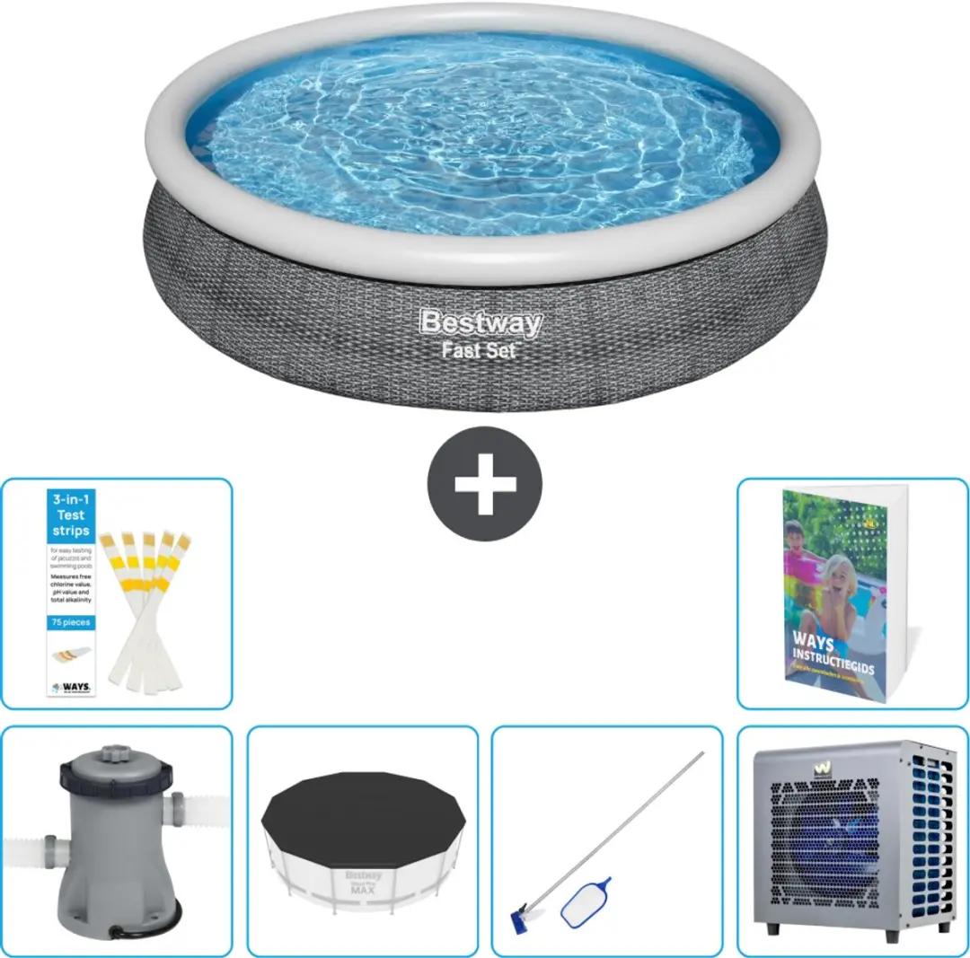 Bestway Rond Zwembad 366cm Fast Set