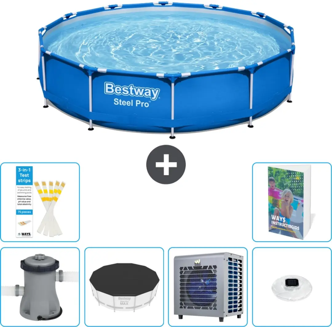 Bestway Steel Pro Zwembad 366x76cm Blauw
