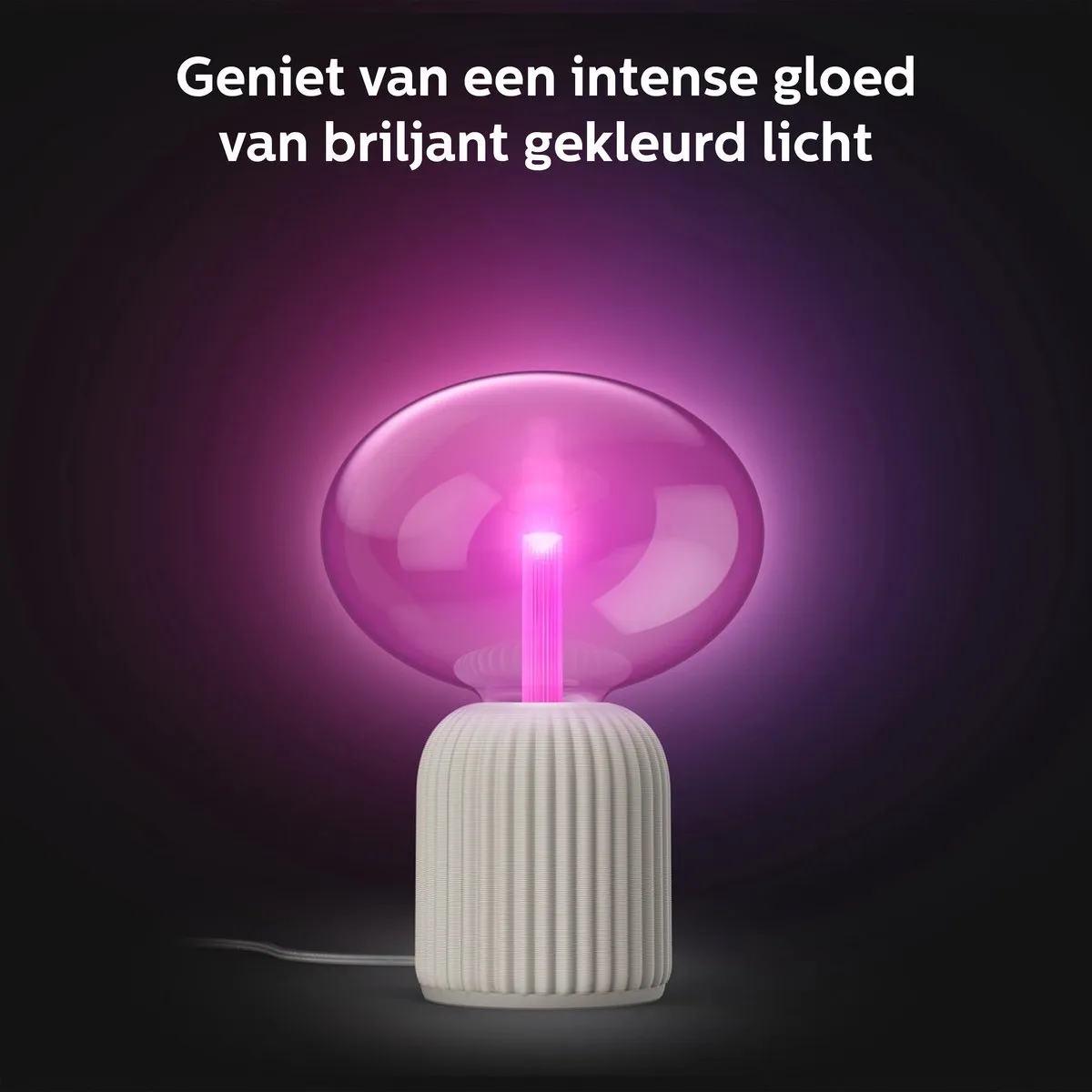Philips Hue Lightguide 3D-geprinte Tafellamp Zandkleur - E27 RGBW