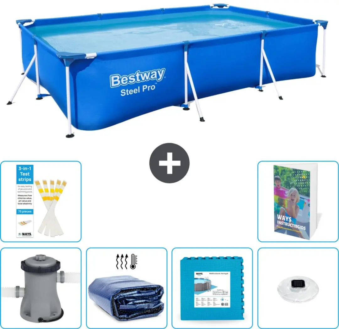 Bestway Steel Pro Zwembad 300x201x66cm