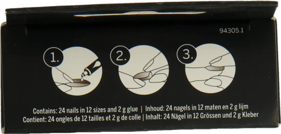 2B Nepnagels Natural Square - 24 Stuks