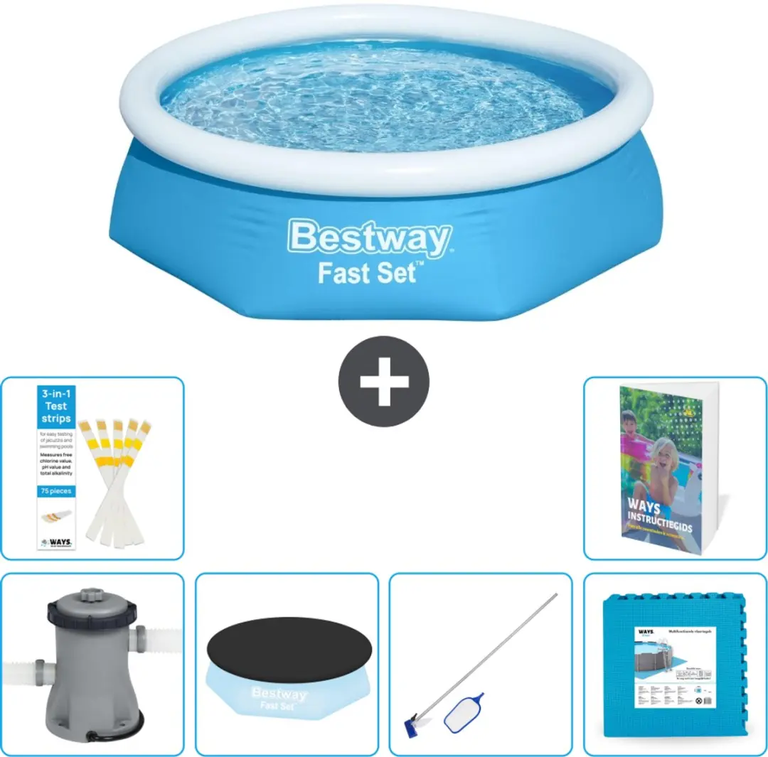 Bestway Fast Set Opblaaszwembad 244x61cm