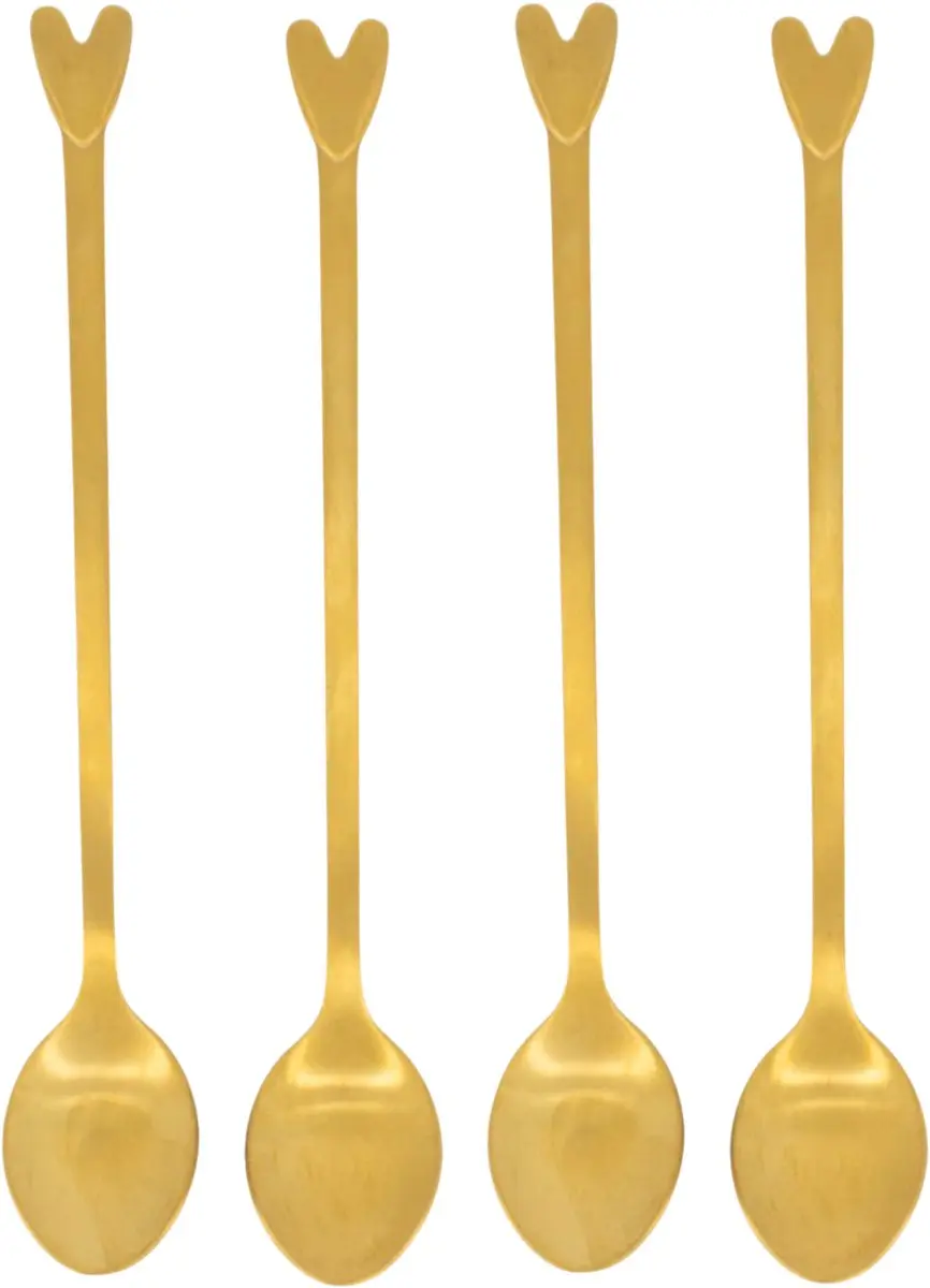 Zusss Set van 4 Lange Lepels
