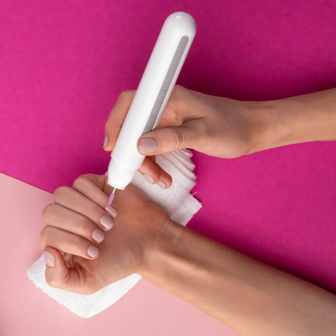 Lanaform Nail Pen Elektrisch Nagelvijl 14000 RPM - 6 Opzetstikken - Wit
