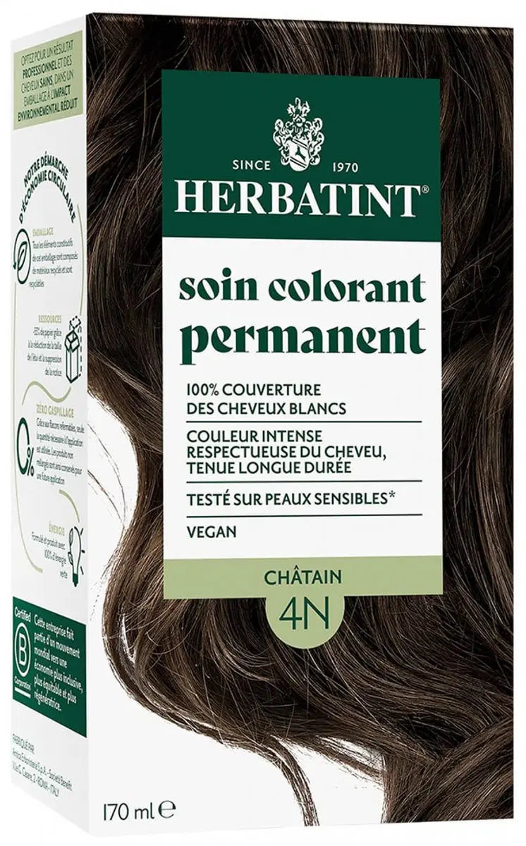 Herbatint Permanente Kleurverzorging Kastanje 170ml - afbeelding 6 van 6