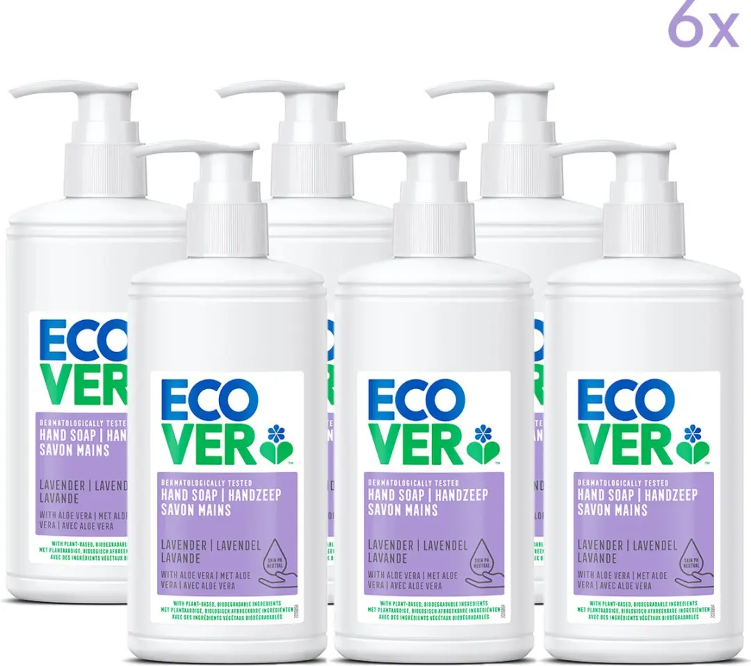Ecover Lavendel & Aloë Vera Handzeep 6x250ml