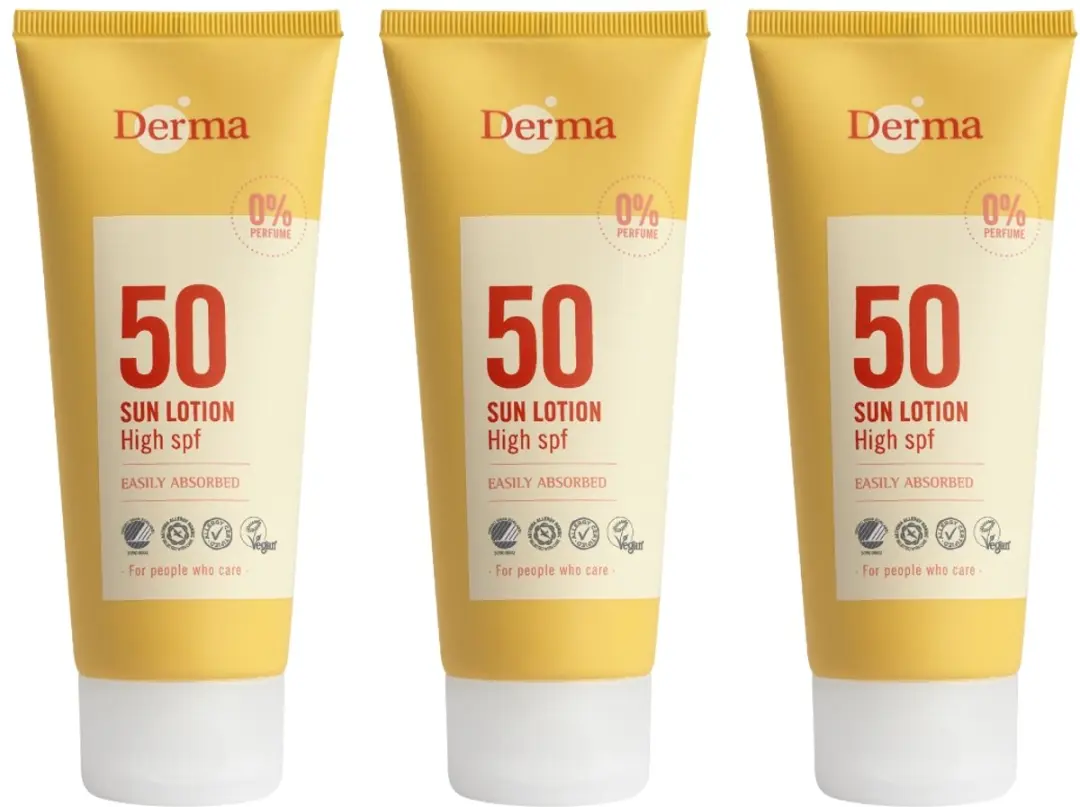 Derma Sun Zonnebrand SPF50 3x100ml