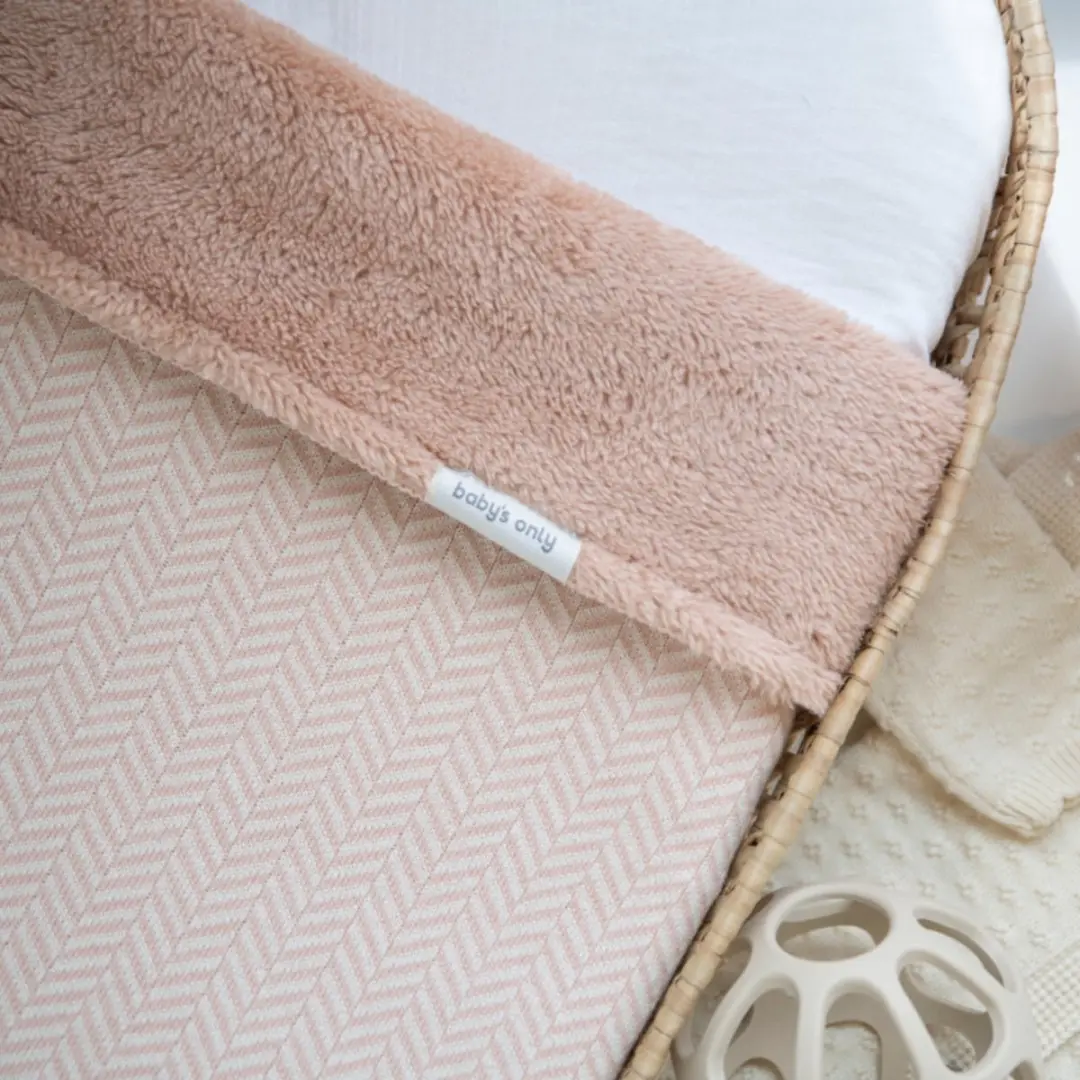 Baby's Only Ledikantdeken Teddy Dawn - 100x135cm - Blush/Ecru