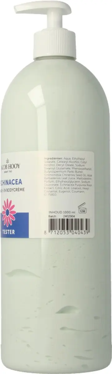 Jacob Hooy Echinacea Hand & Body Crème 1000ml