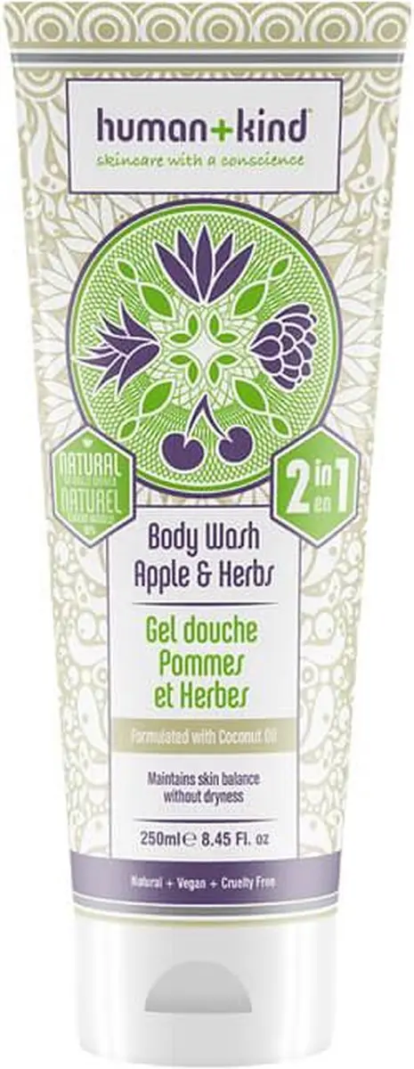 Human+Kind Apple & Herbs Shampoo & Body Wash 250ml