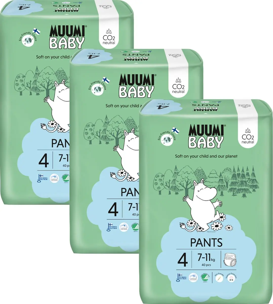 Moomin Baby Eco Luierbroekjes Maat 4