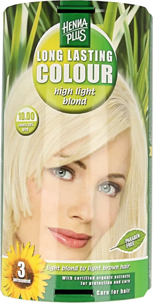 Hennaplus Long Lasting Colours 10.0 High Light Blond Haarverf - 100mg - Groen - afbeelding 6 van 6