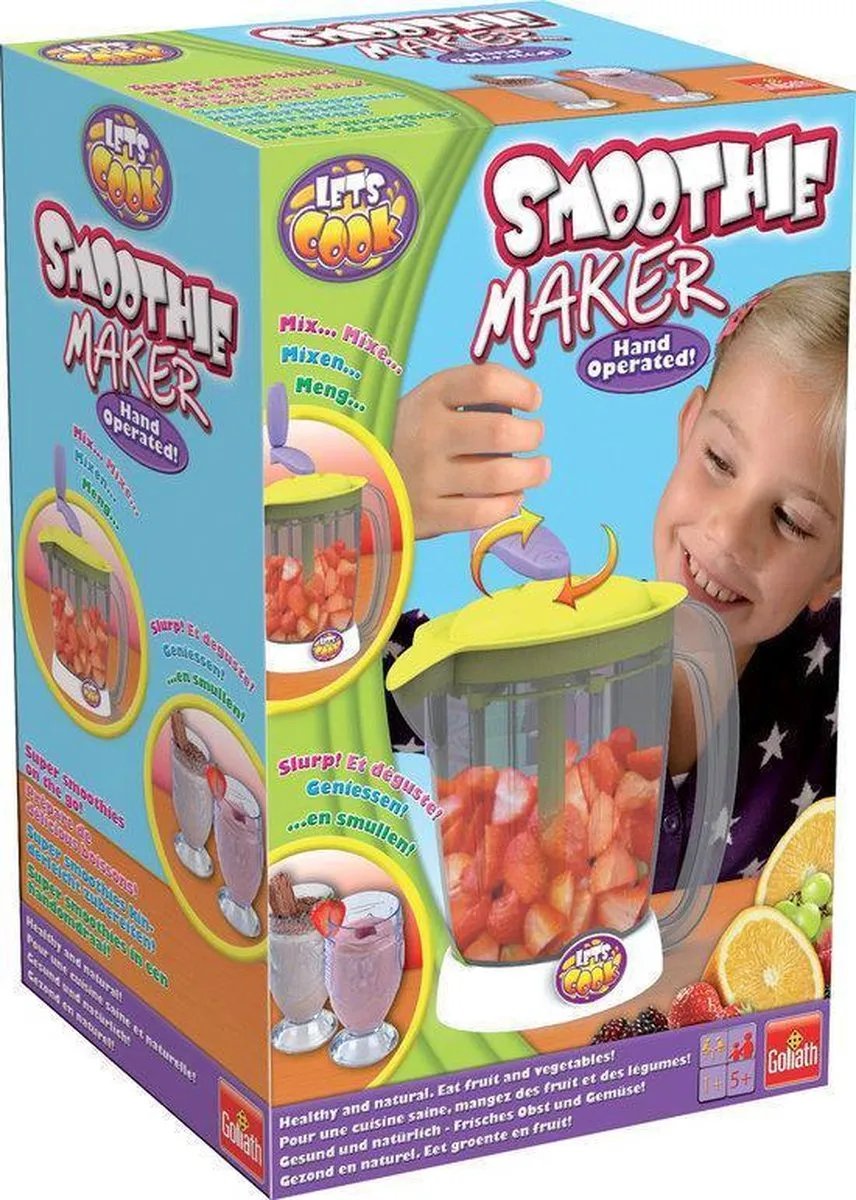 Goliath Let's Cook Smoothie Maker Hand - Blauw-Groen