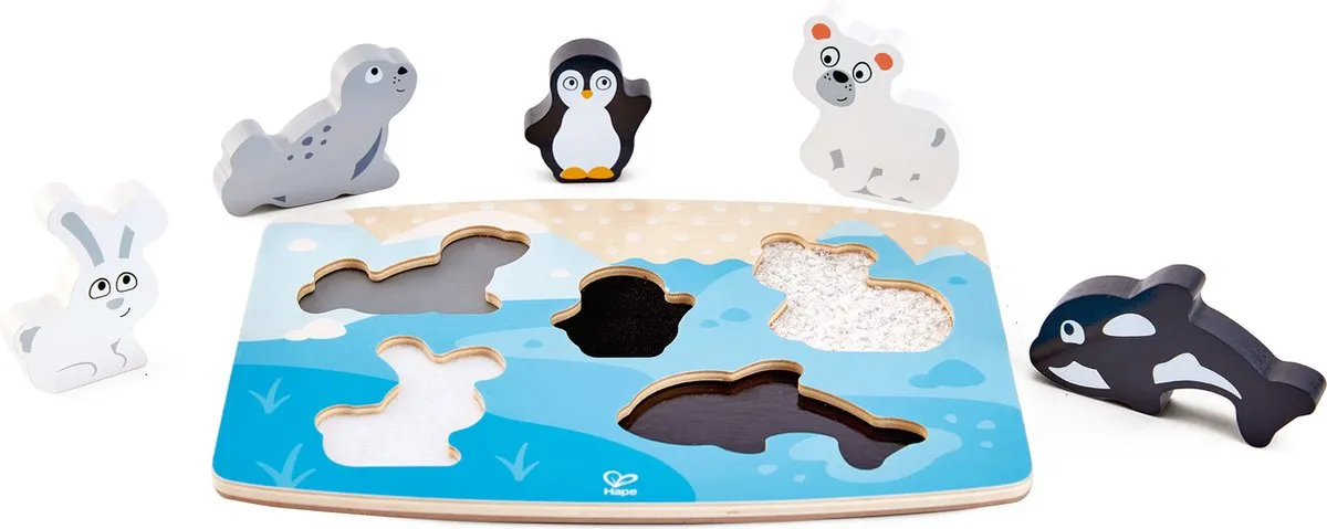 Hape Tactiele Pooldieren Puzzel 6-delig - E1620