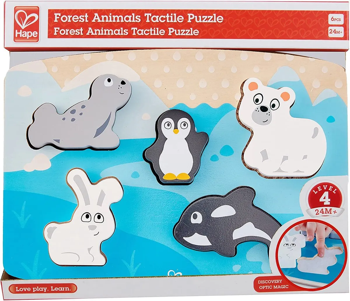 Hape Tactiele Pooldieren Puzzel 6-delig - E1620 - afbeelding 6 van 6