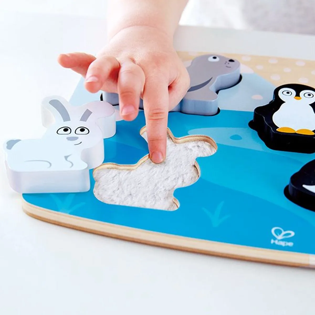 Hape Tactiele Pooldieren Puzzel 6-delig - E1620