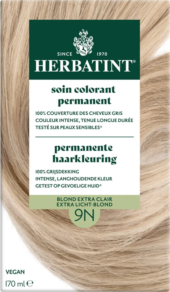 Herbatint Haarverf 9N Honing Blond 170ml