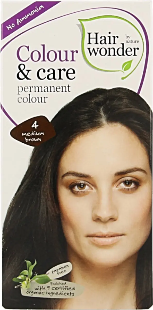 Hairwonder Colour & Care 4 Medium Brown Haarverf 100ml