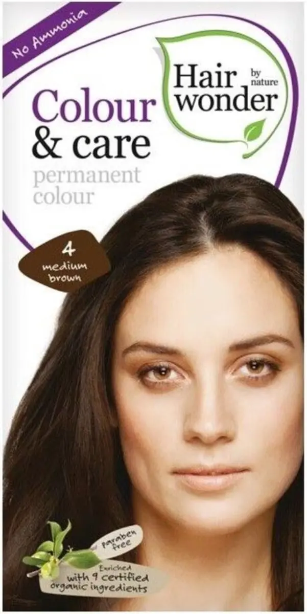 Hairwonder Colour & Care 4 Medium Brown Haarverf 100ml