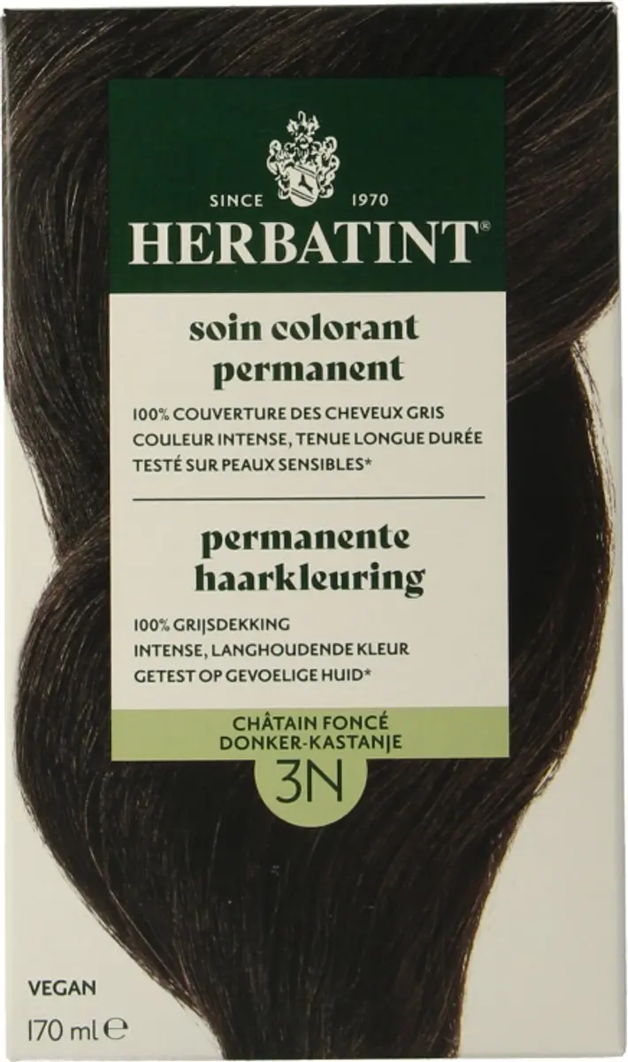 Herbatint Haarverf 3N Donker Kastanje 170ml