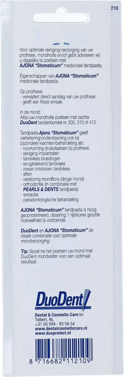 Duodent Prothese Borstel - Wit