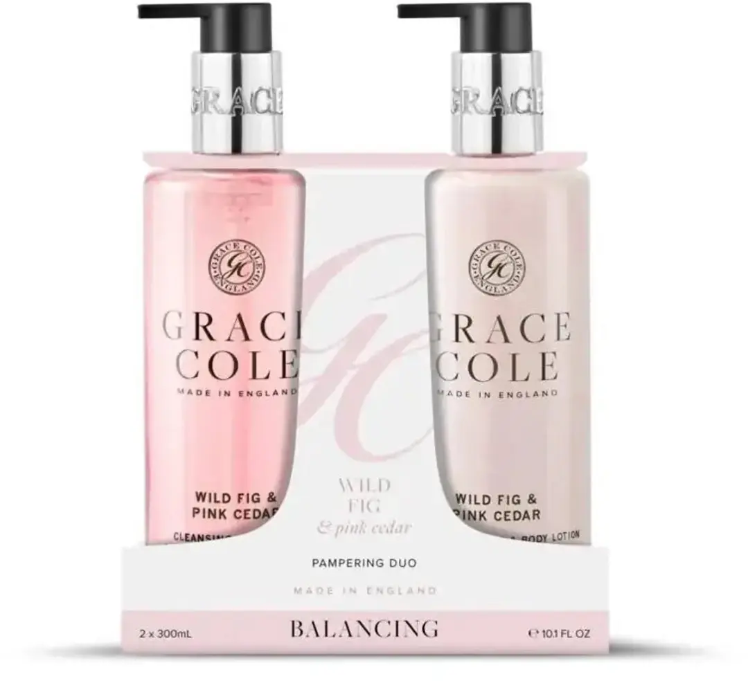 Grace Cole Wild Fig & Pink Cedar Hand Care Duo 600ml