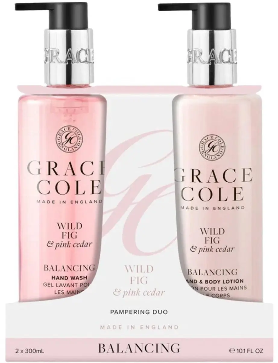 Grace Cole Wild Fig & Pink Cedar Hand Care Duo 600ml