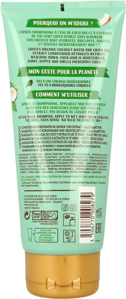Lovea Kokos & Groene Thee Conditioner 200ml
