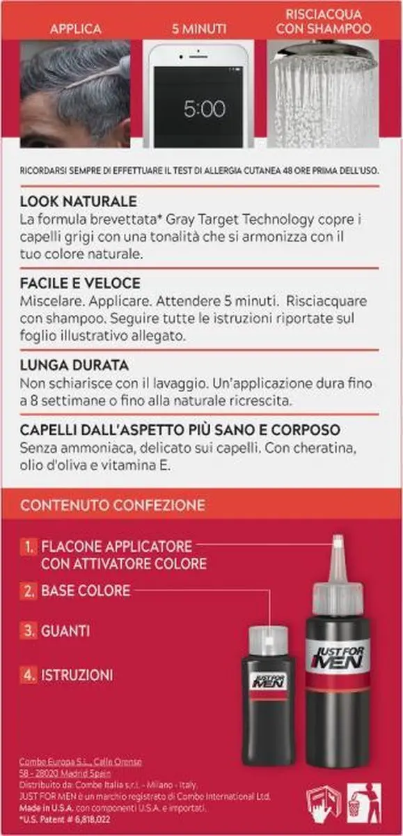 Just For Men Shampoo-in Color Bruin 66ml