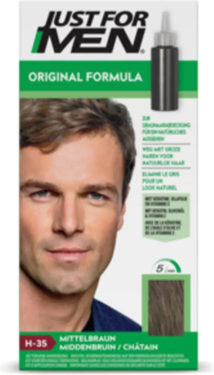 Just For Men Original Haarkleuring Middenbruin 66ml