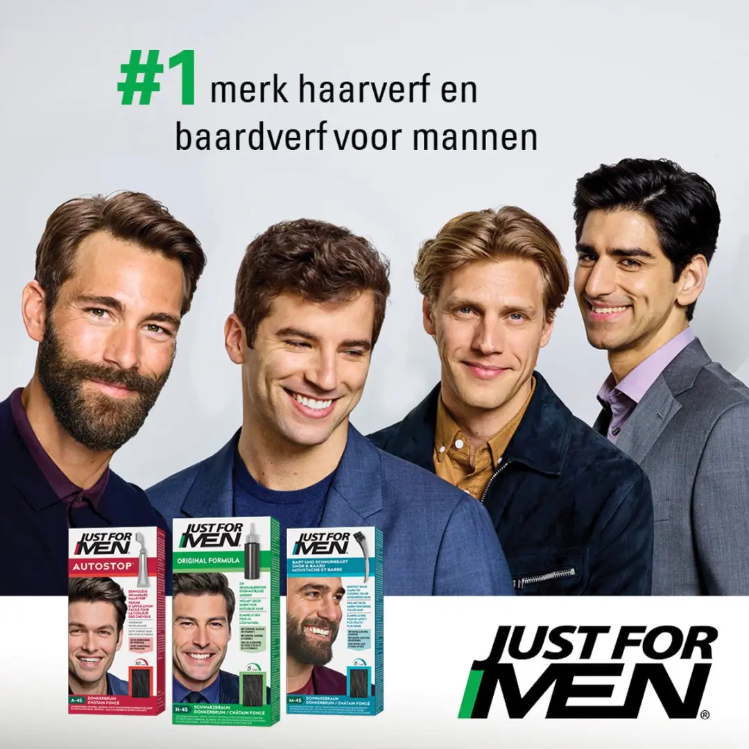Just For Men Original Haarkleuring Middenbruin 66ml - afbeelding 6 van 6