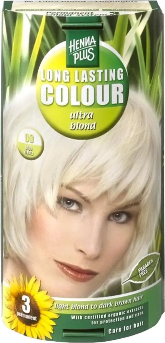 Hennaplus Long Lasting Colours 00 Ultra Blond Haarverf