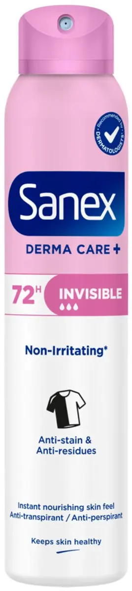 Sanex Deodorant Spray Derma Care+ Invisible 200ml