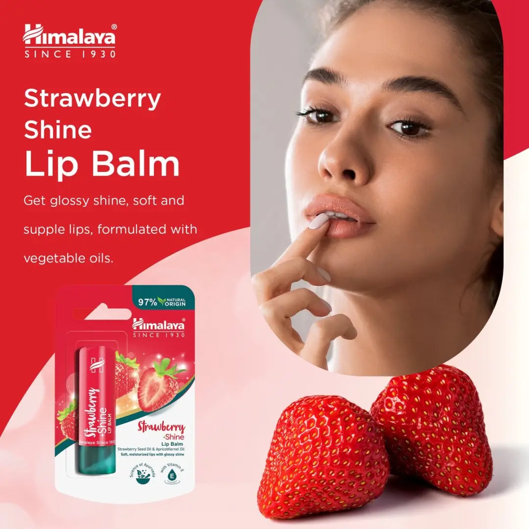 Himalaya Herbals Strawberry Shine Lippenbalsem - 22.5ml - 5x4.5g