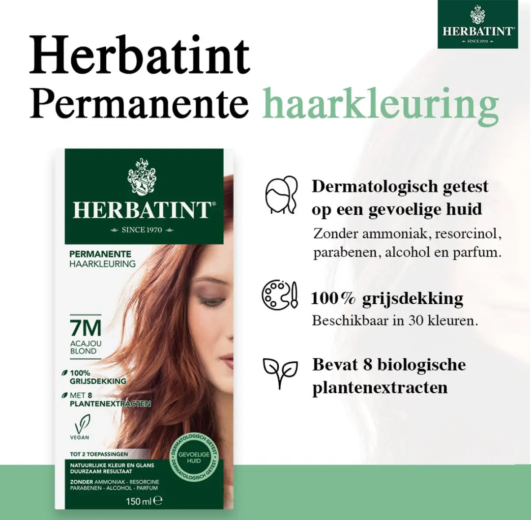 Herbatint Haarverf 7M Mahogany Blond 150ml